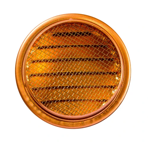 1" Round Copper Louver with Insect Screen  (Priced Per Piece).  Item#  1" CPR-100