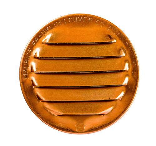 2.5" Round Copper Louver with Insect Screen  (Priced Per Piece).  Item#  2.5" CPR-100
