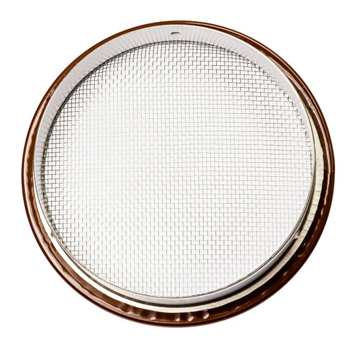 6" Round Open Screen Brown Aluminum Louver with Insect Screen  (Priced Per Bag of 2).  Item#  6" RBS-100
