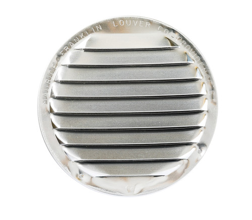 4" Round Aluminum Louver with Insect Screen and 6 Aluminum Tabs  (Priced Per Bag of 4).  Item#  4" RLT-100
