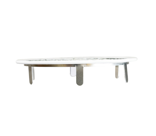 2" Round Open Screen White Aluminum Louver with Insect Screen and 4 Aluminum Tabs  (Priced Per Bag of 6).  Item#  2" RSTW-100