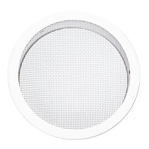 2.5" Round Open Screen White Aluminum Louver with Insect Screen and 4 Aluminum Tabs  (Priced Per Bag of 4).  Item#  2.5" RSTW-100