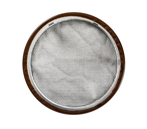 3" Round Open Screen Brown Aluminum Louver with Insect Screen and 6 Aluminum Tabs  (Priced Per Bag of 4).  Item#  3" RSTB-100