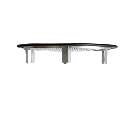 4" Round Open Screen Black Aluminum Louver with Insect Screen and 6 Aluminum Tabs  (Priced Per Bag of 4).  Item#  4" RSTBL-100