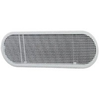 4" x 12" White Plastic Oval Undereave Vent (Price Per Piece).  Item #EAP412W