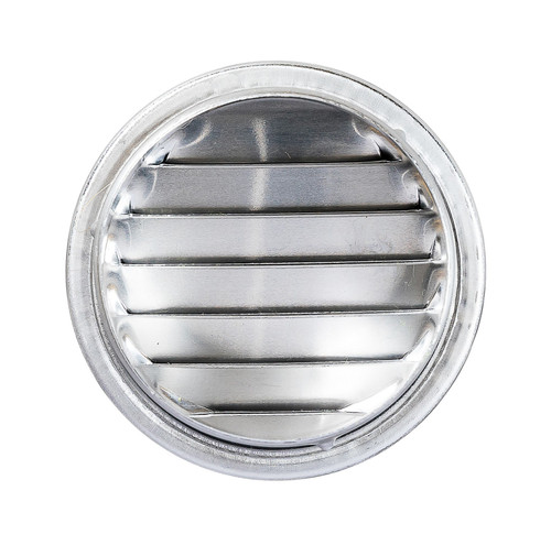 2.5" Round Aluminum Louver with No Insect Screen  (Priced Per Bag of 4).  Item #2.5" RNS-100