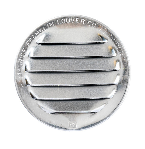 2.5" Round Aluminum Louver with No Insect Screen  (Priced Per Bag of 4).  Item #2.5" RNS-100