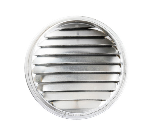 4" Round Aluminum Louver with No Insect Screen  (Priced Per Bag of 4).  Item #4" RNS-100