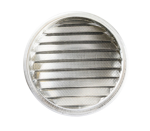 4" Round Aluminum Louver with Insect Screen  (Priced Per Bag of 4).  Item#  4" RL-100