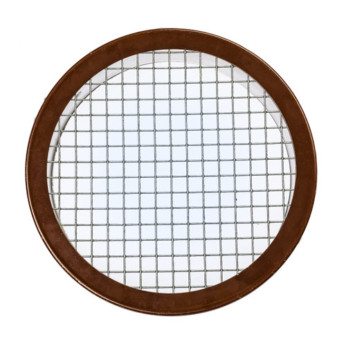 3" Round Open Screen Brown Aluminum Louver with 1/4" Galvanized Steel Screen (Priced Per Bag of 4).  Item# 3" RBS-104