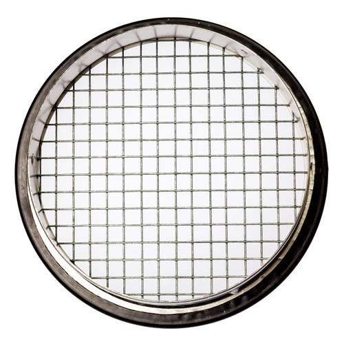 3" Round Open Screen Black Aluminum Louver with 1/4" Galvanized Steel Screen (Priced Per Bag of 4).  Item#  3" RBLS-104