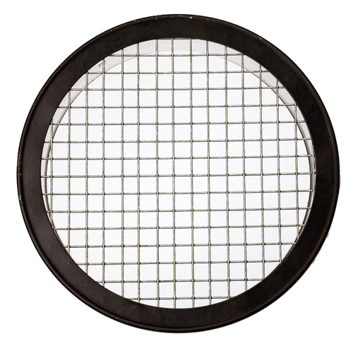 6" Round Open Screen Black Aluminum Louver with 1/4" Galvanized Steel Screen (Priced Per Bag of 2).  Item#  6" RBLS-104