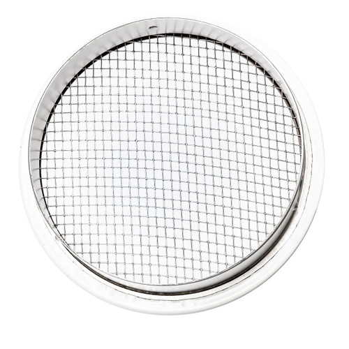 2" Round Open Screen White Aluminum Louver with 1/8" Galvanized Steel Screen (Priced Per Bag of 6).  Item#  2" RWS-108