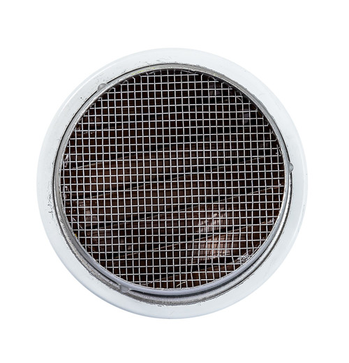 3" Round White Aluminum Louver with Insect Screen  (Priced Per Bag of 4).  Item#  3" RLW-100