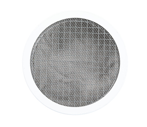 4" Round Rain Barrel White Aluminum Louver  (Priced Per Bag of 4).  Item#  4" RRBWS-100