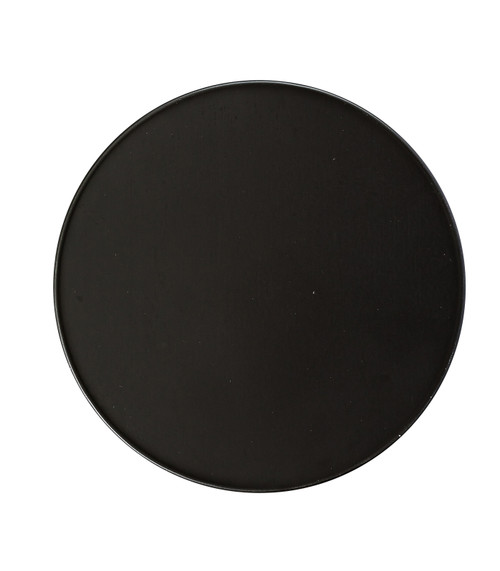 1" Round Black Aluminum Plug  (Priced Per Bag of 6).  Item #1" RBLP-100