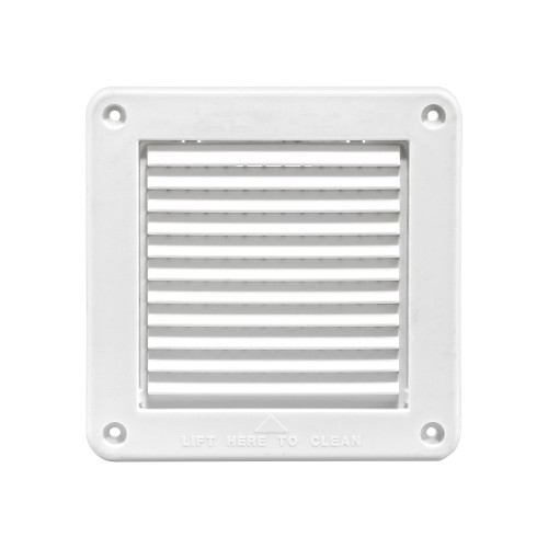 3" White Air Intake Vent  (Price Per Piece).  Item#  603W-ML