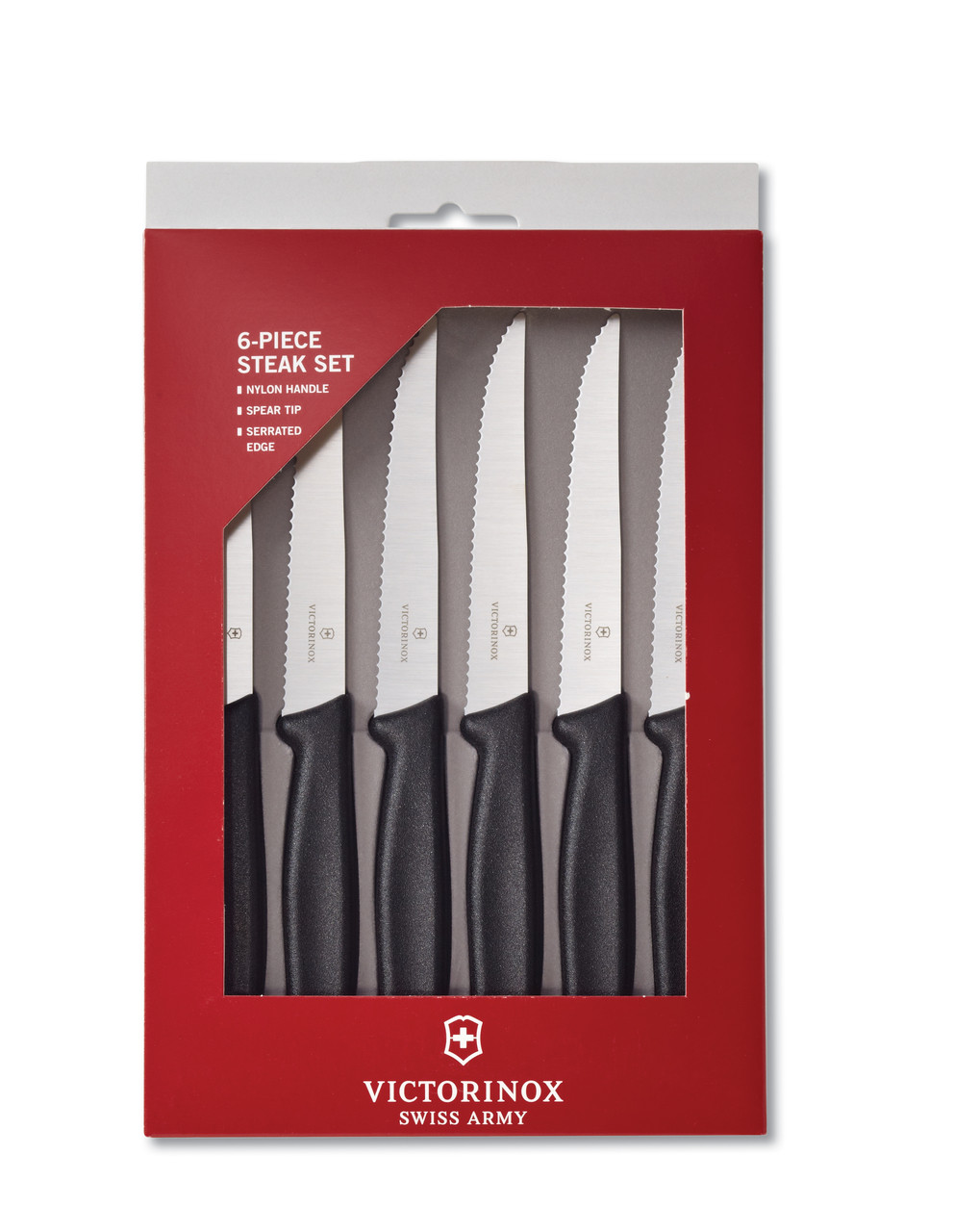 VICTORINOX Swiss 4 Blade Kitchen Steak Paring Knife - Serrated POINT TIP