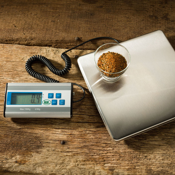 330 LB. STAINLESS STEEL DIGITAL SCALE - LEM
