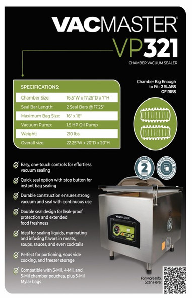 Chamber Vacuum Sealer VP321