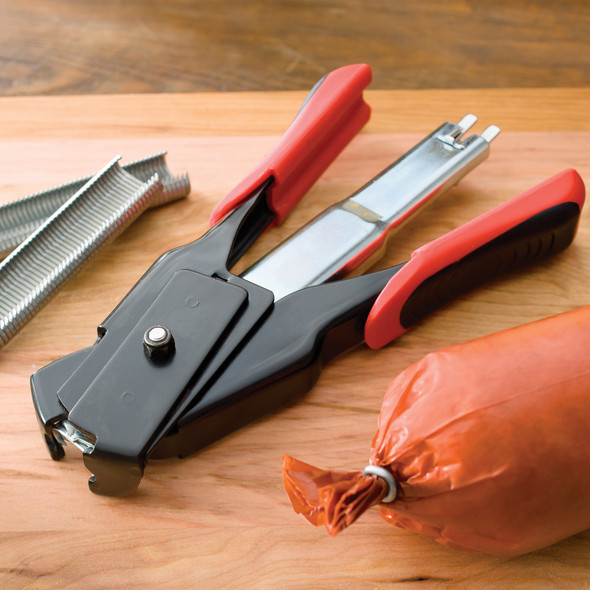 Spring Loaded Hog Ring Pliers With 100 Rings