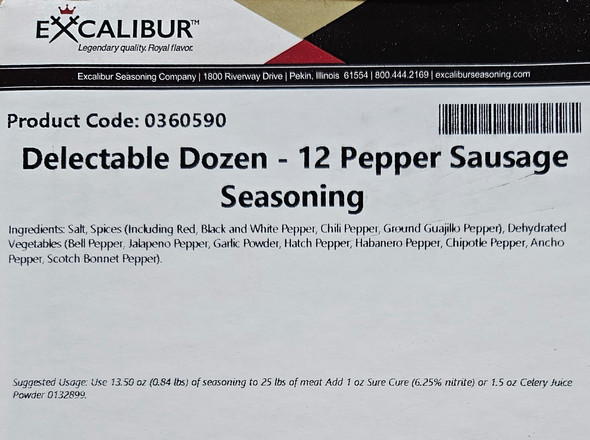 Delectable Dozen - 12 Pepper Sausage