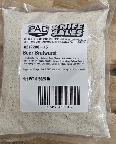 Beer Brat for 15 lbs meat