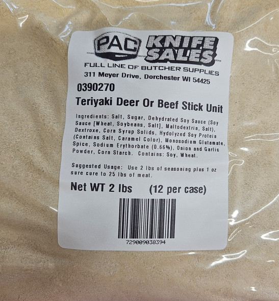 Teriyaki Deer or Beef Stick Unit