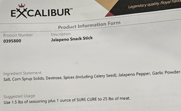 Jalapeno Snack Stick