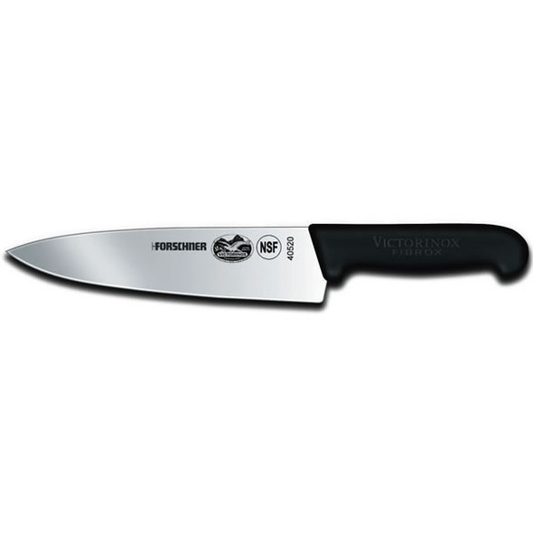 8" STRAIGHT W/ BLACK FIBROX HANDLE $ 62.00 MAP Pricing  ($ 39.00 EA / 6+ $ 37.25 EA)