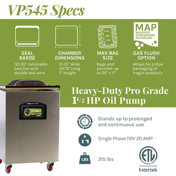 Chamber Vacuum Sealer VP545