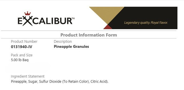 Pineapple Granules