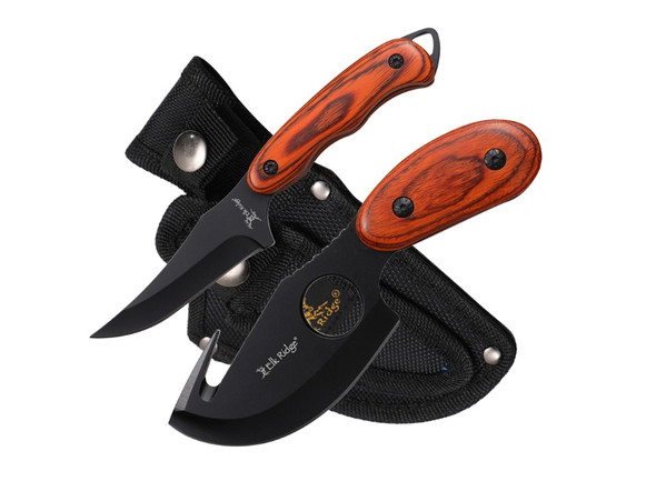 Elk Ridge - 2-PC Fixed Blade Hunting Knife Set - ER-300BN