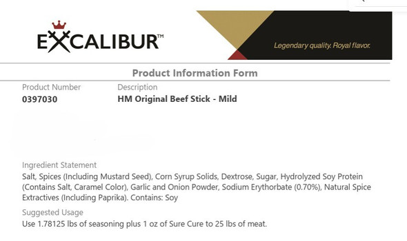 HM Original Beef Stick MILD