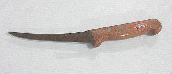 6" Stiff Boning Knife with Wood Handle (6+ $30.00/ea)