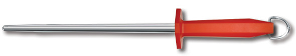 10" Smooth, Polished Steel with Orange Handle