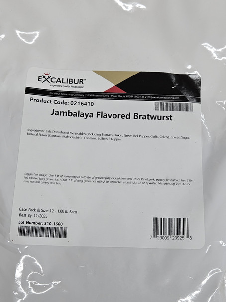 Jambalaya Flavored Brat