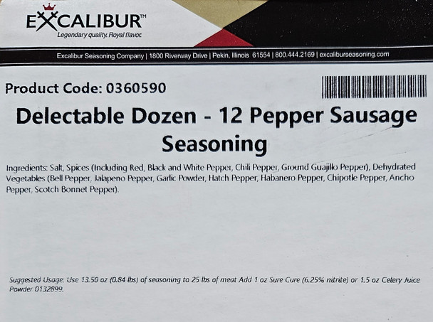 Delectable Dozen - 12 Pepper Sausage