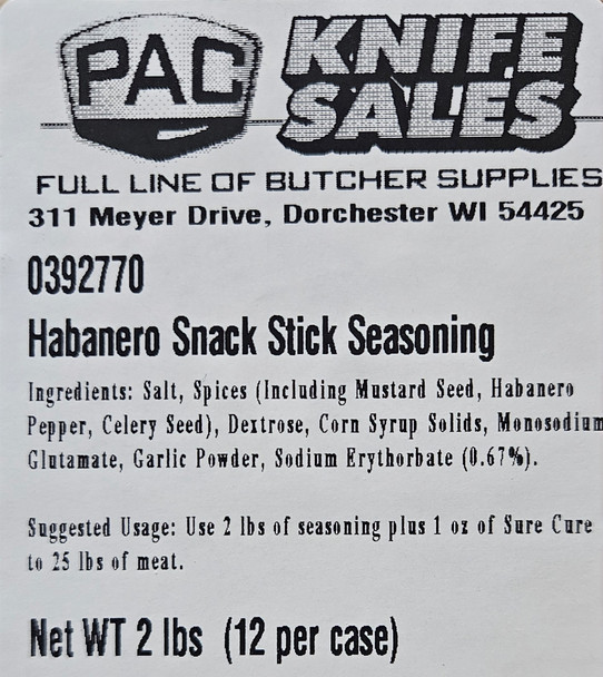 Habanero Snack Stick Seasoning
