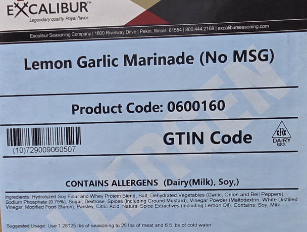 Lemon Garlic Marinade NO MSG