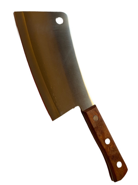  9" Heavy Duty Cleaver with Wood Handle