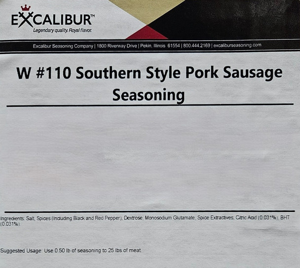 W #110 Southern Style Pork Sausage Seasoning