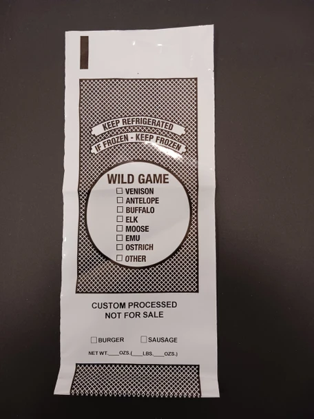 1# Wild Game Bags NFS - Case of 1000