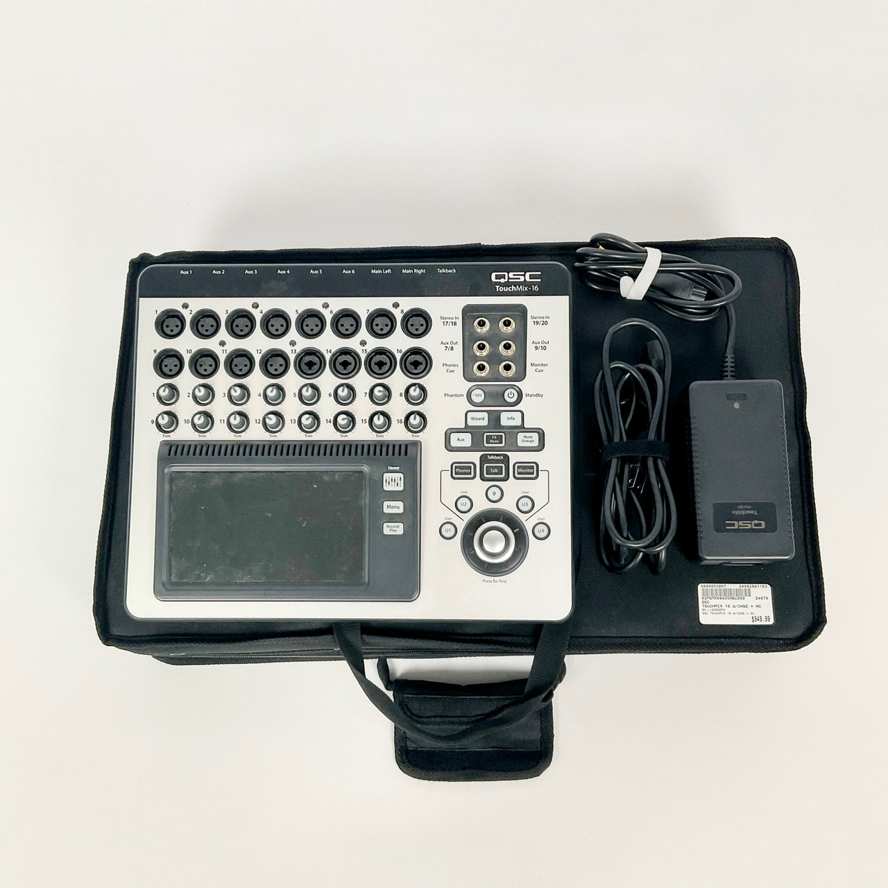 QSC TOUCHMIX-16 デジタルミキサー 美品 専用ケース付き Used QSC TOUCHMIX 16 MIXER W/CASE + AC