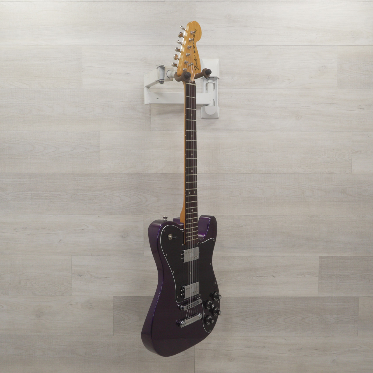 Squier telecaster deluxe purple hot sale