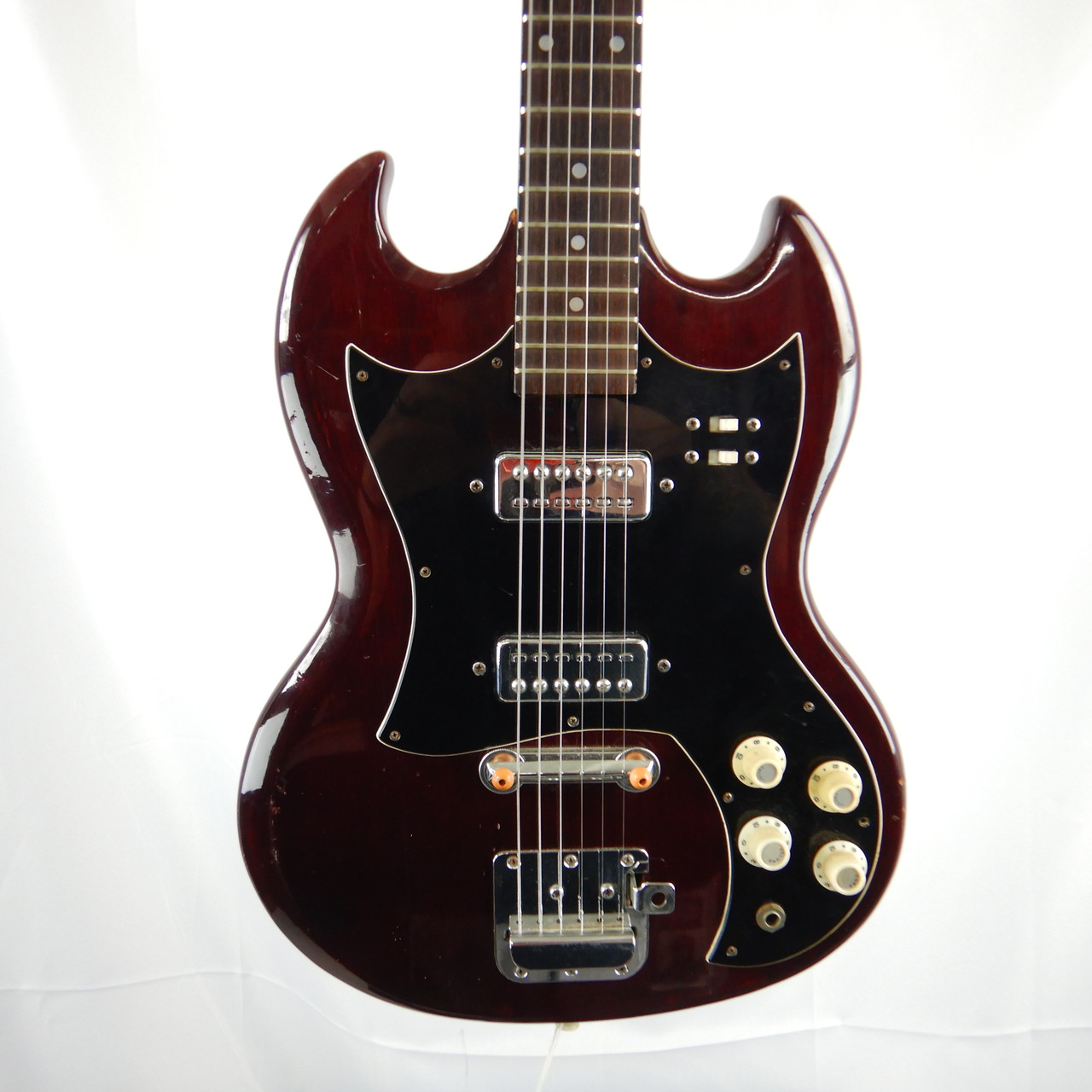 Used VINTAGE SG700 COPY MIJ Electric Guitar Red 6-String