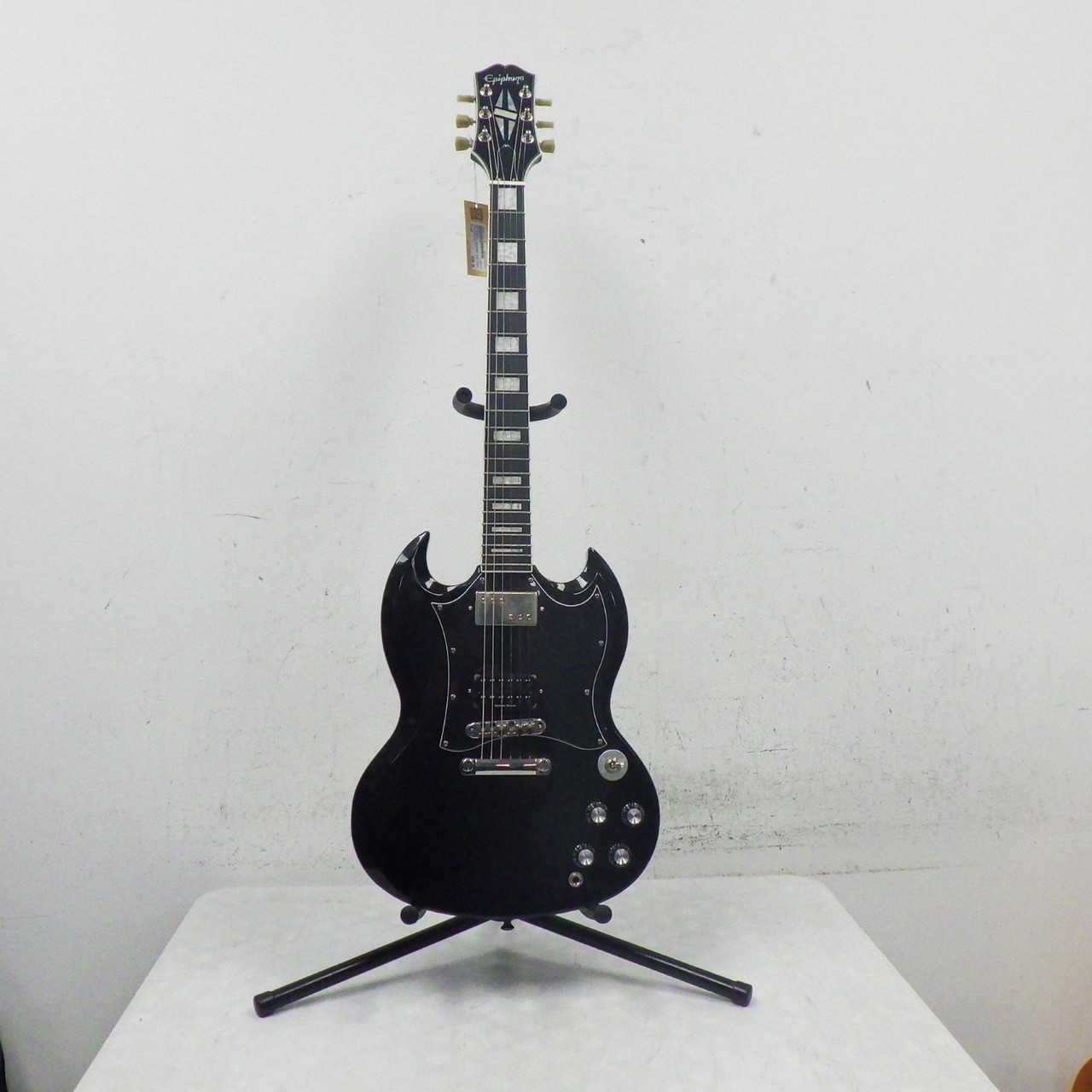 Used Epiphone SG CUSTOM INVADER AND FRALIN P94 Electric Guitar Black 6 String