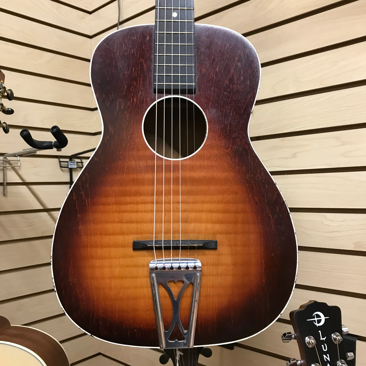 Used Regal PARLOUR BY HARMONY Vintage Solid Top Acoustic Guitar 