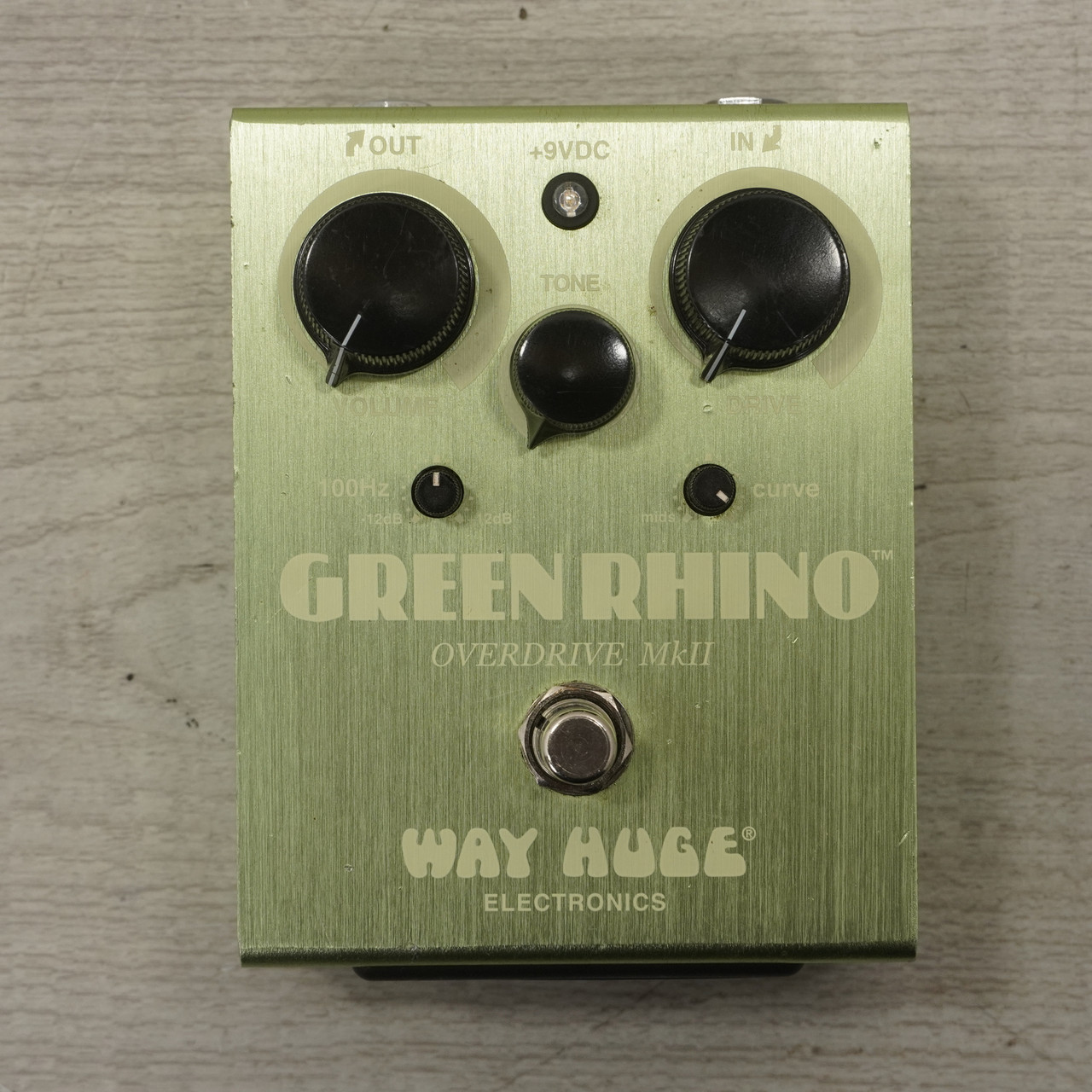 専門ショップ RHINO GREEN Huge Way Used OVERDRIVE Pedal Overdrive MKII ギター