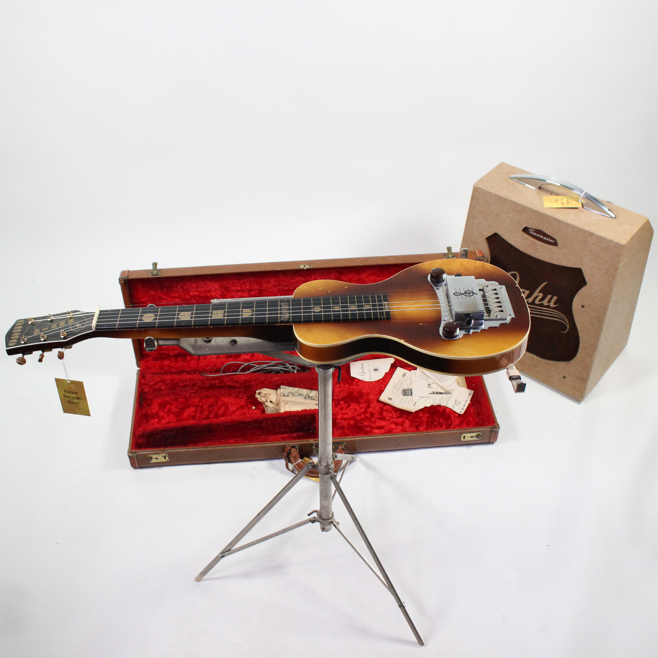肌触りがいい Used Oahu DIANA/TONEMASTER AMP/STAND Vintage Lap Steel ロングドレス